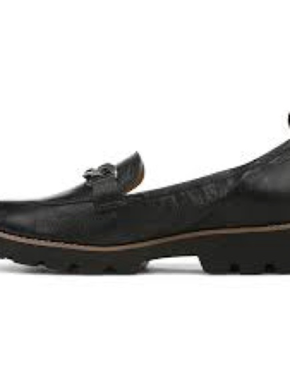 Vionic Black Leather Loafer with Chain Detail size 7 - Picture 4 of 9